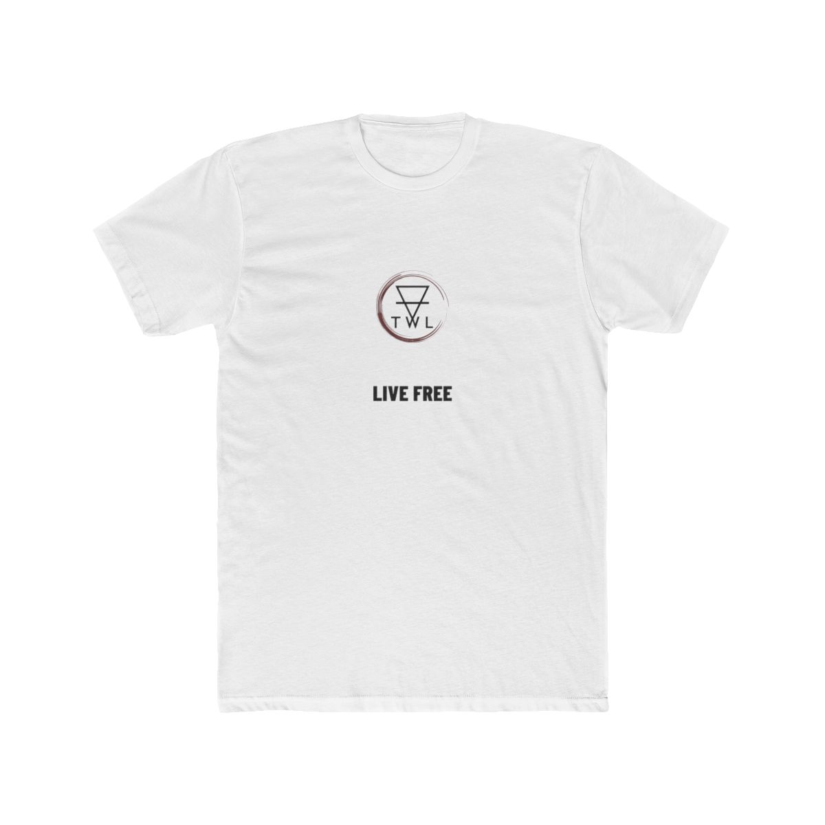 Badge + Live Free Combo Tee