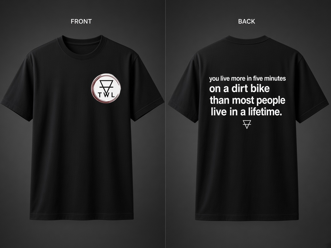 Those Who Live Live Free Dirt Bike Tee